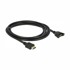 DELOCK kabel HDMI-A ženski > HDMI-A ženski za ugradnju na ploču 4K 2 m, model 85464